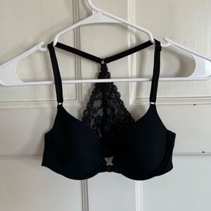 Victoria’s Secret black racerback front close demo bra‎ size 32A